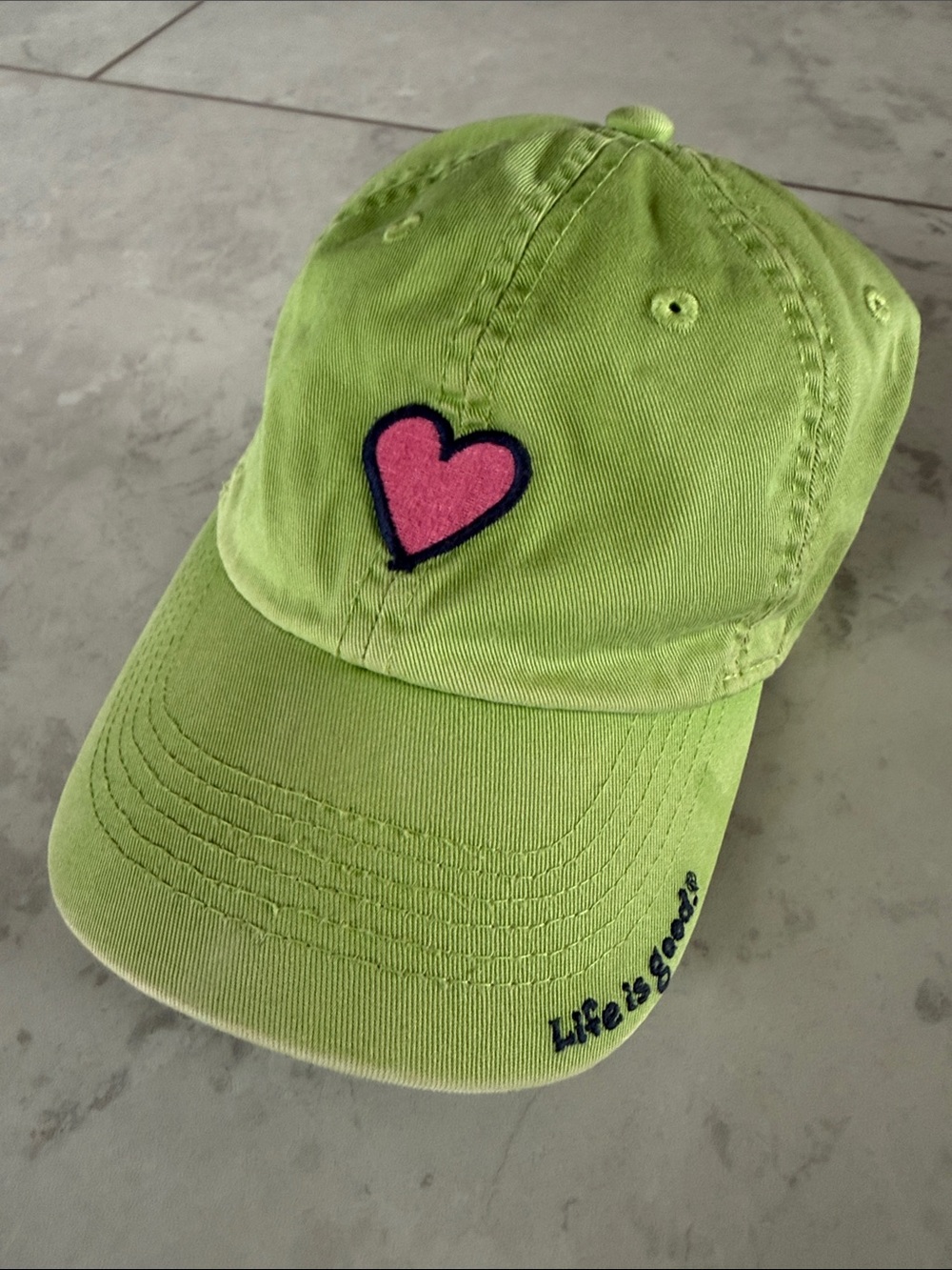 Toddler Girls Life Is Good Baseball hat size Small 2-4T